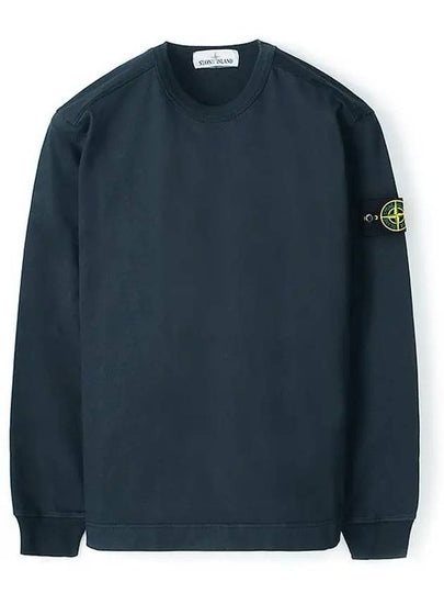 Wappen Patch Crewneck Sweatshirt Navy - STONE ISLAND - BALAAN 2