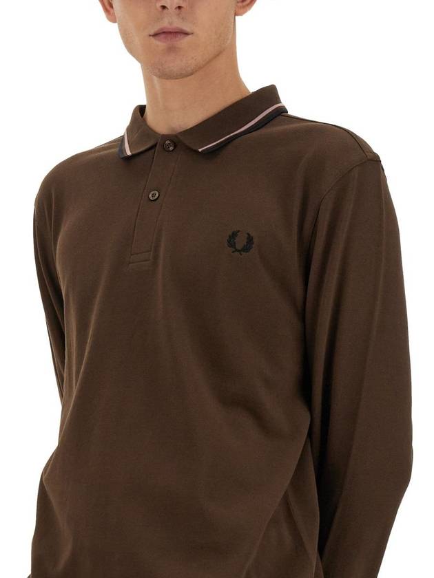 Polo T-Shirt FP M3636 Q21 BROWN - FRED PERRY - BALAAN 5