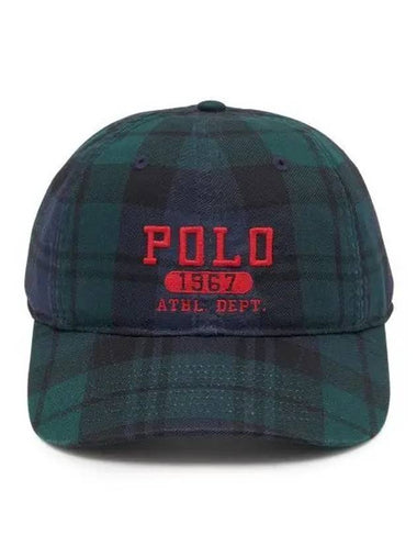 Plaid twill ball cap heritage black watch with 30 points - POLO RALPH LAUREN - BALAAN 1