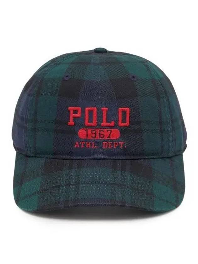 Plaid Twill Ball Cap Heritage Black Watch - POLO RALPH LAUREN - BALAAN 1