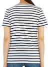 Etrille Striped Short Sleeve T-Shirt Neige Marine - SAINT JAMES - BALAAN 5