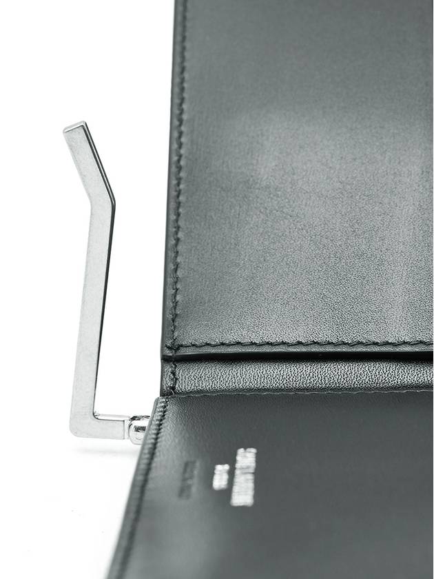 Monogram Money Clip Half Wallet Black - SAINT LAURENT - BALAAN 7