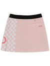 Drew Check Pleated Skirt DF32SK06LIGHT PINK - DRUH GOLF - BALAAN 2