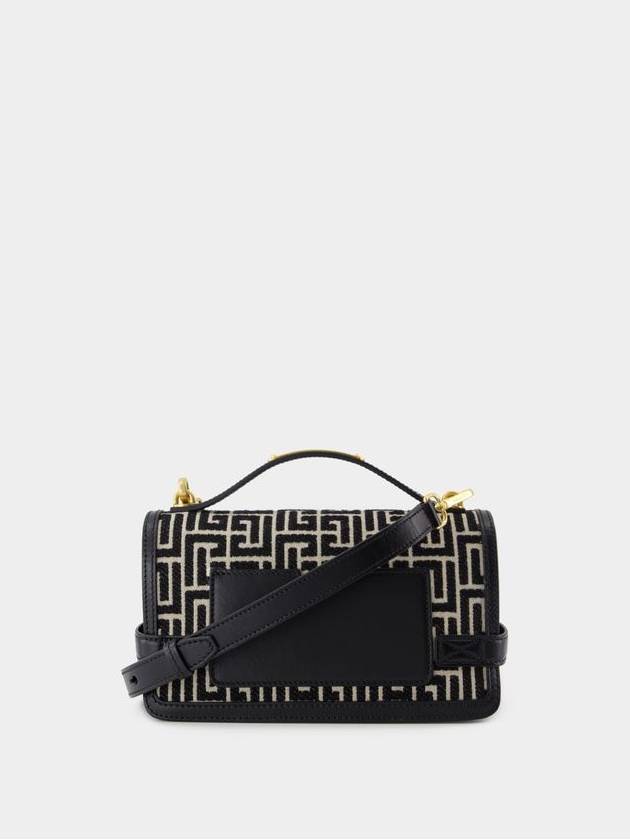 B-Buzz Shoulder 24 Purse - Balmain - Cotton - Ivory/Black - BALMAIN - BALAAN 3