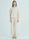 Linen two tuck wide pants_Beige - OPENING SUNSHINE - BALAAN 2