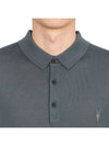 Men's Collar Long Sleeve TShirt MK005D BEETLE BLUE - ALLSAINTS - BALAAN 6