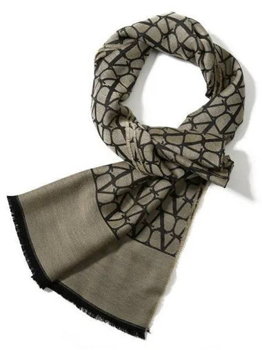 Logo Pattern 4Y2ED020 HPQ E21 Muffler Scarf 1006502 - VALENTINO - BALAAN 1