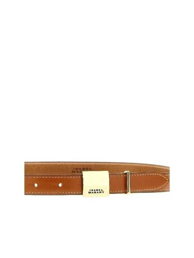 LOWELL logo buckle leather belt 23ACE056CFAA3B41A23NL - ISABEL MARANT - BALAAN 3