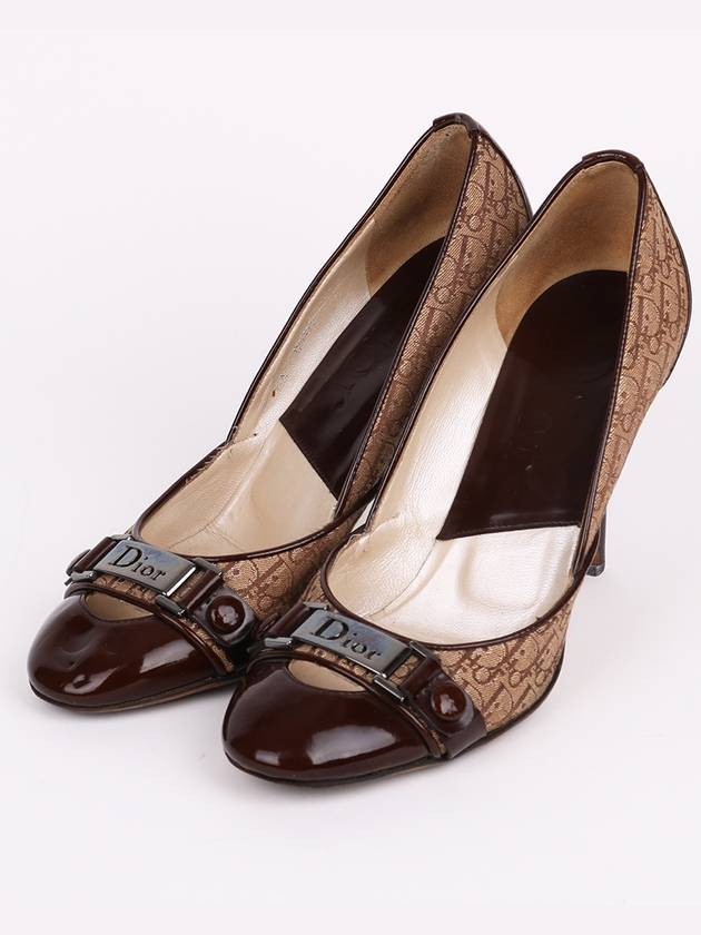 Christian logo pattern brown women s shoes - DIOR - BALAAN 1