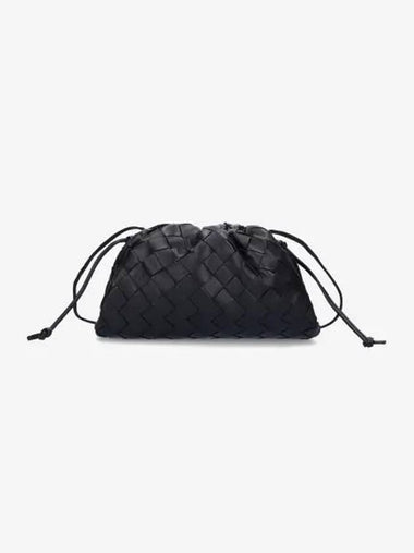 Mini Intrecciato Pouch Cross Bag Black 585852VCPP18803 - BOTTEGA VENETA - BALAAN 1