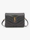 Loulou Toy Matelasse Shoulder Bag Black - SAINT LAURENT - BALAAN 2