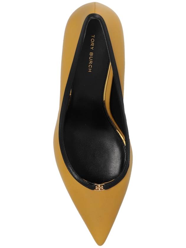 Tory Burch Leather Stilettos, Women's, Yellow - TORY BURCH - BALAAN 6