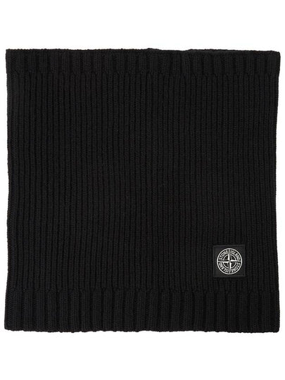 Kids 90461 Logo Patch Scarf Black - STONE ISLAND - BALAAN 2