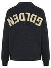 Back Logo Cotton Knit Top Dark Gray - GOLDEN GOOSE - BALAAN 4