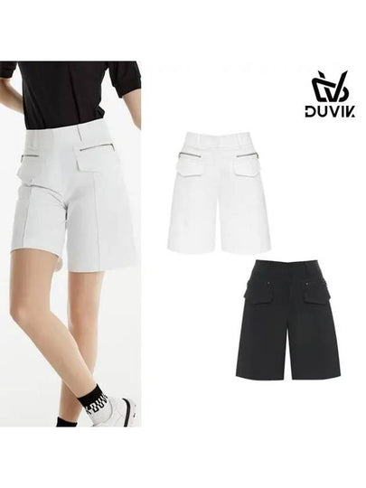 spandex pin tuck Bermuda 54 shorts DE2WPH341BK - DUVIK - BALAAN 2