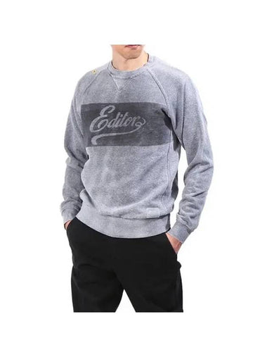 Logo Cotton Sweatshirt Grey - THE EDITOR - BALAAN 1