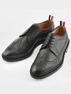 Men's Classic Long Wing Brogue Lace Up Brogue Shoes Black - THOM BROWNE - BALAAN 3