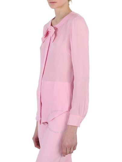 Moschino Ladies Pink Bow Detail Long-Sleeved Blouse, Brand Size 40 (US Size 6) - MOSCHINO - BALAAN 2