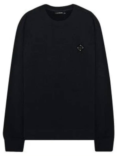 Throw Patch Crew Neck Sweater Black - J.LINDEBERG - BALAAN 2