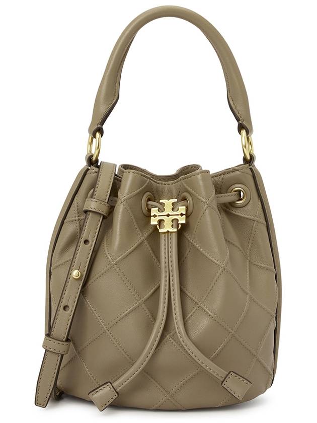 Fleming Soft Bucket Bag Beige - TORY BURCH - BALAAN.