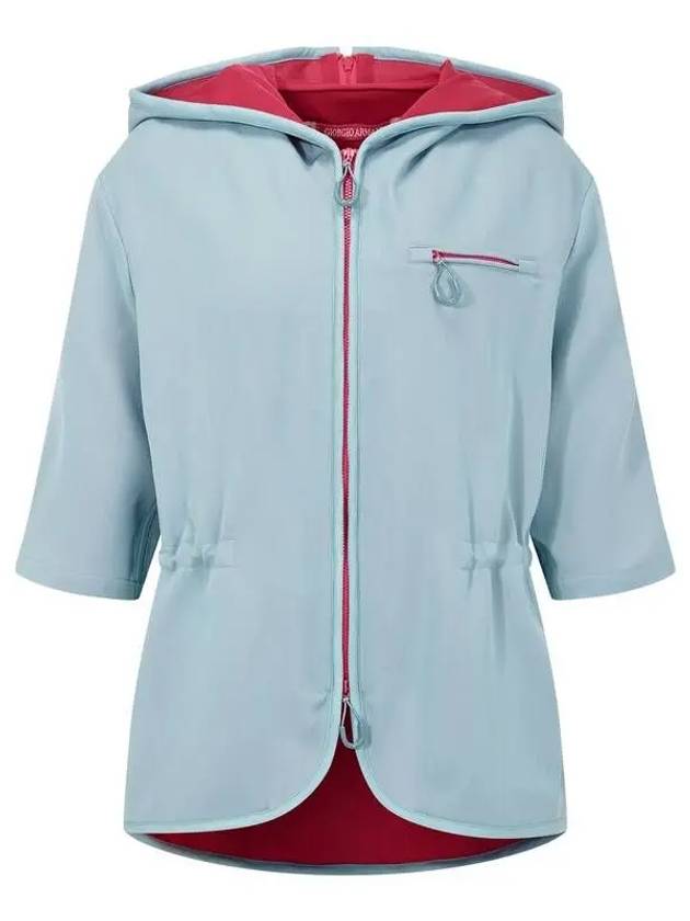 Women s Silk Blend Hooded Jacket Mint - GIORGIO ARMANI - BALAAN 1