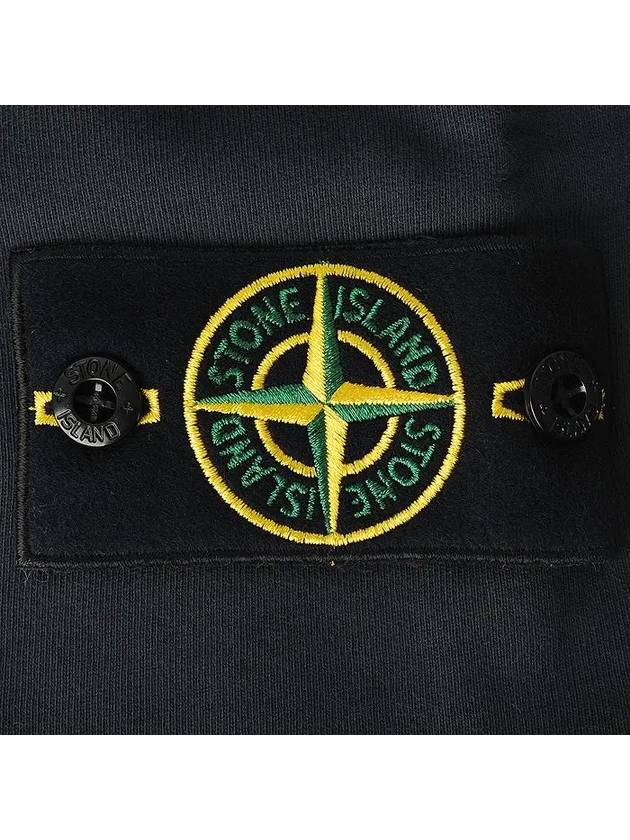 Cotton Fleece Cargo Bermuda Shorts Dark Grey - STONE ISLAND - BALAAN 5