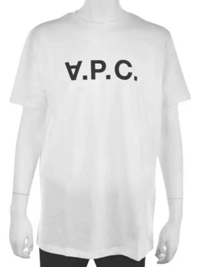 Men's VPC Logo Short Sleeve T-Shirt White - A.P.C. - BALAAN 2