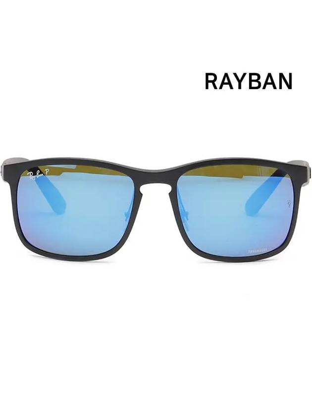 Sunglasses RB4264 601S A1 Blue Mirror Polarized Fishing Chromance - RAY-BAN - BALAAN 3