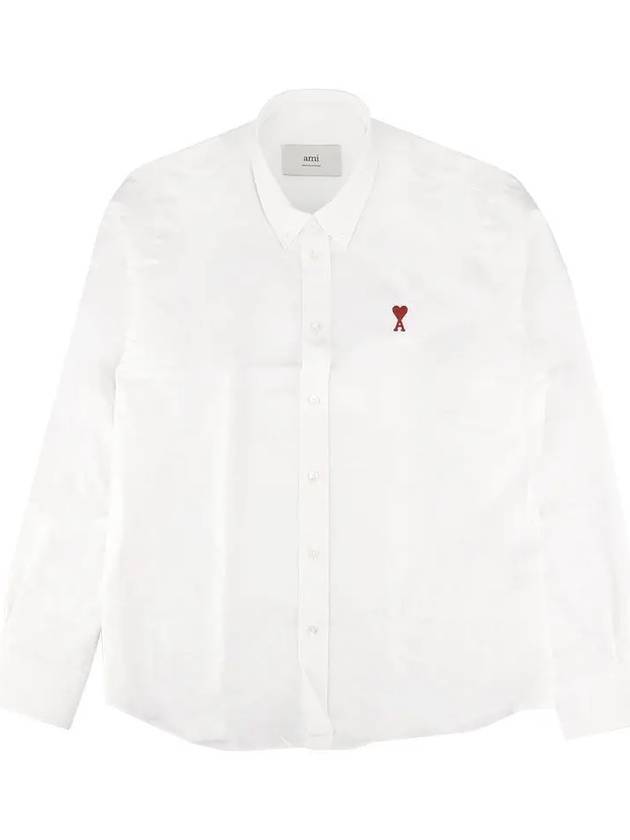 De Coech Long Sleeve Shirt White - AMI - BALAAN 1