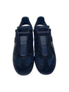 Men's Replica Leather Suede Low Top Sneakers Navy Blue - MAISON MARGIELA - BALAAN 4