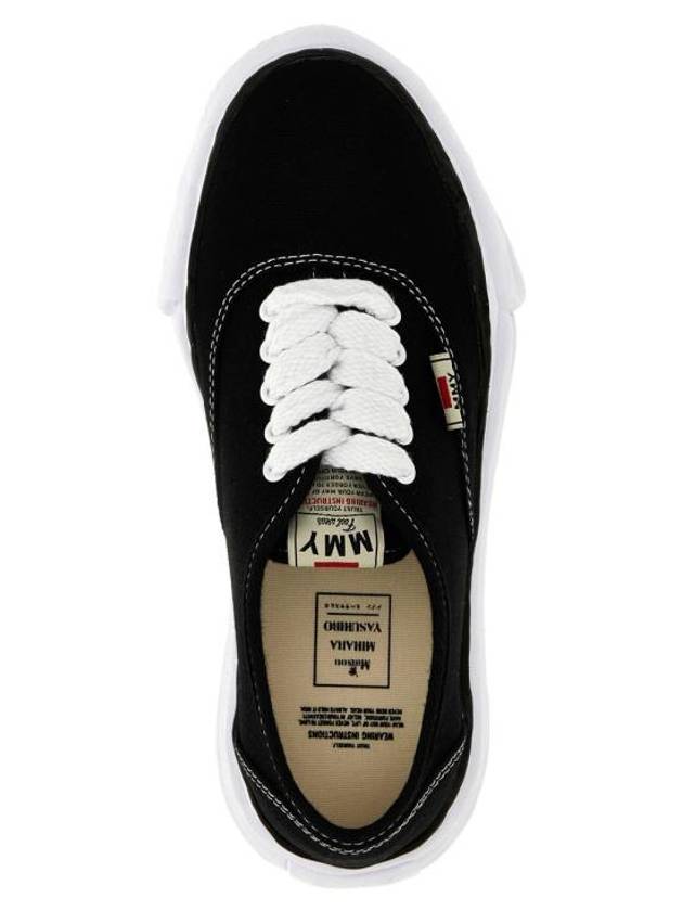 Baker OG Sole Canvas Low Top Sneakers Black - MAISON MIHARA YASUHIRO - BALAAN 5