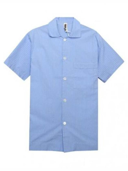 Short Sleeve Shirt Poplin Pajamas - TEKLA - BALAAN 1