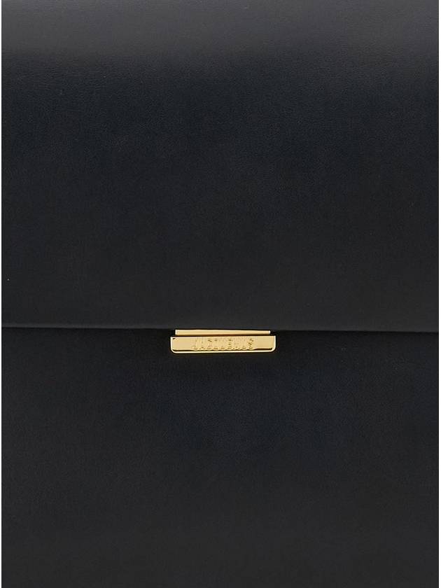 The Large Ronde Carre Shoulder Bag Black - JACQUEMUS - BALAAN 4