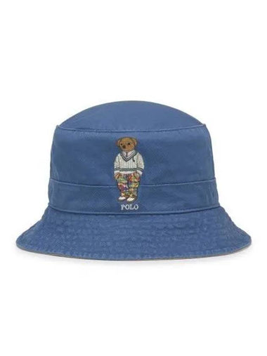 Polo Bear Twill Bucket Hat Navy - POLO RALPH LAUREN - BALAAN 1