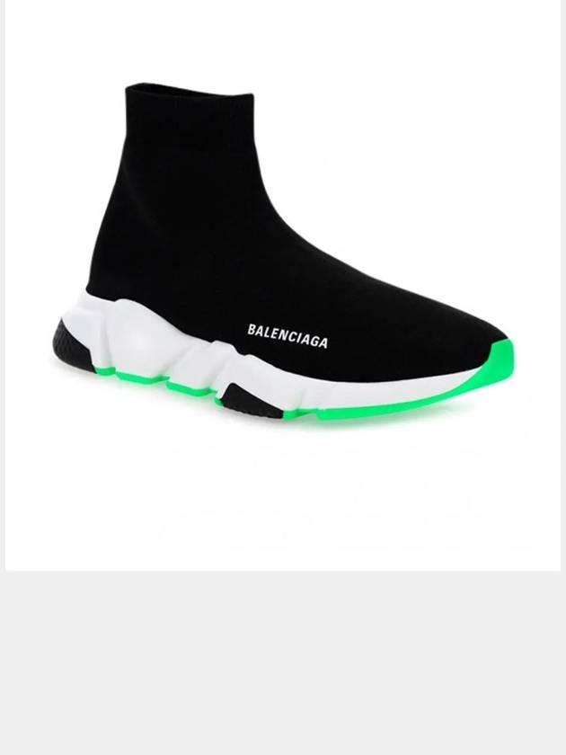 Speed Runner High Top Sneakers Black Green - BALENCIAGA - BALAAN 3