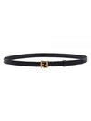 FF Logo Buckle Belt Black Gold - FENDI - BALAAN 2