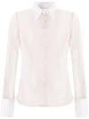 See Through Cotton Long Sleeved Shirt Beige - MAISON MARGIELA - BALAAN 2