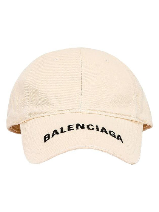 women's logo visor ball cap light beige - BALENCIAGA - BALAAN 1