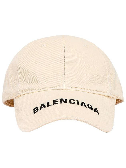 women's logo visor ball cap light beige - BALENCIAGA - BALAAN 1