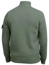 Lambswool Knit Cardigan Green - STONE ISLAND - BALAAN 3