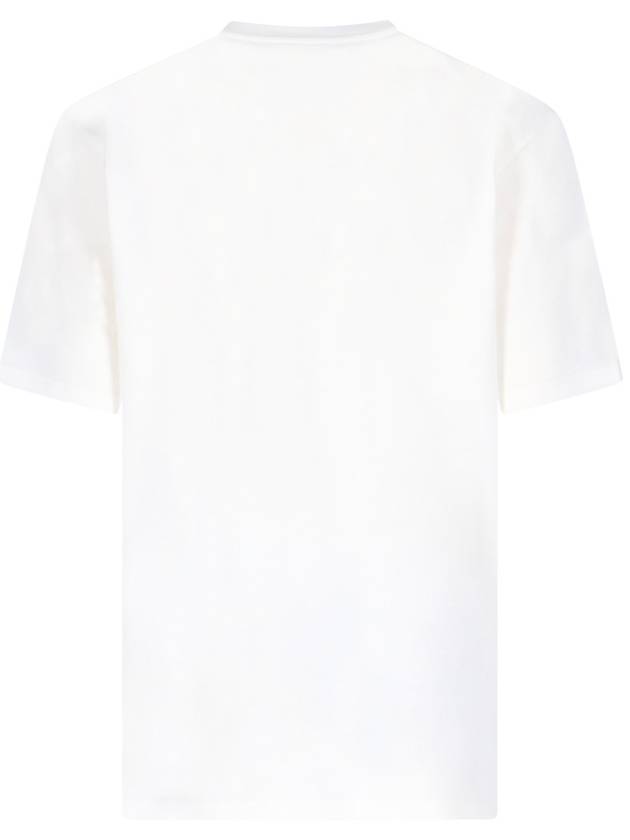 Logo Print Short Sleeve T-Shirt White - JIL SANDER - BALAAN 4