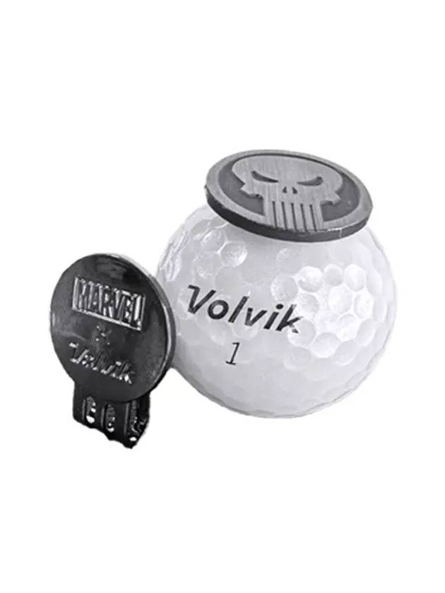 Golf Ball Marker Marvel Punisher Magnetic Clip Type - VOLVIK - BALAAN 6