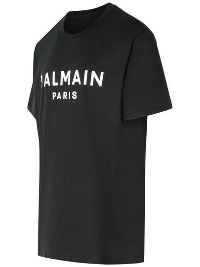 Balmain Black Cotton T-Shirt - BALMAIN - BALAAN 2