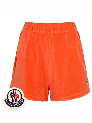 Orange Terry Shorts Pants 8H00022 596LS 30A 1209876 - MONCLER - BALAAN 1