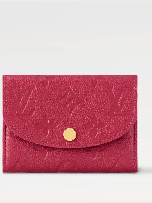 NEW Rosalie Coin Perth Grenad Red Card Wallet Purse - LOUIS VUITTON - BALAAN 1