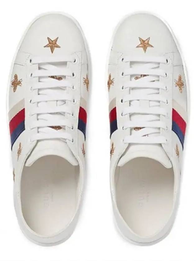 Women's Ace Bee Star Low Top Sneakers White - GUCCI - BALAAN 2