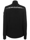 Merino Wool Padded Cardigan Black - MONCLER - BALAAN 4