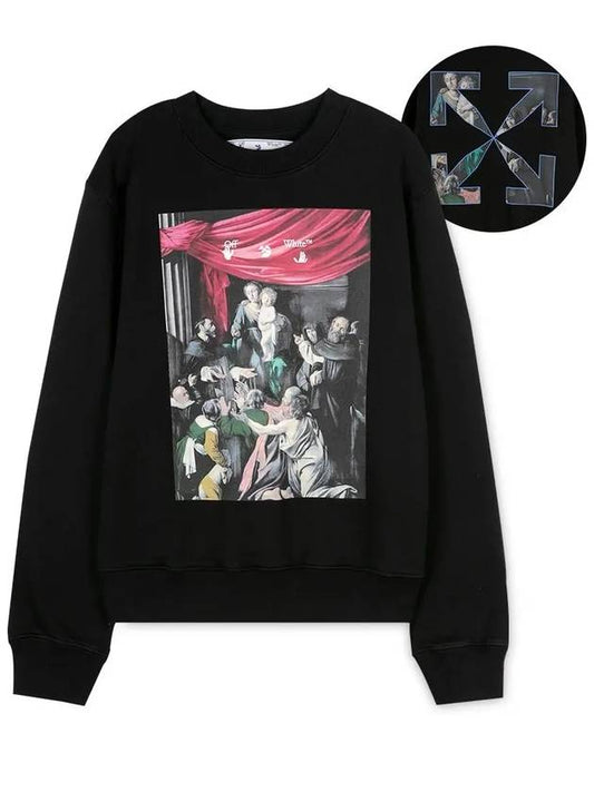 Caravaggio Arrow Sweatshirt Black - OFF WHITE - BALAAN 2