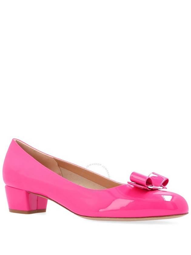 Salvatore Vara Bow Pumps Heel Hot Pink - SALVATORE FERRAGAMO - BALAAN 4