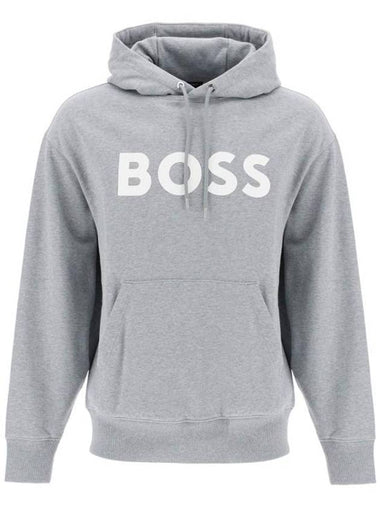 Sullivan Logo Hoodie Grey - HUGO BOSS - BALAAN 1